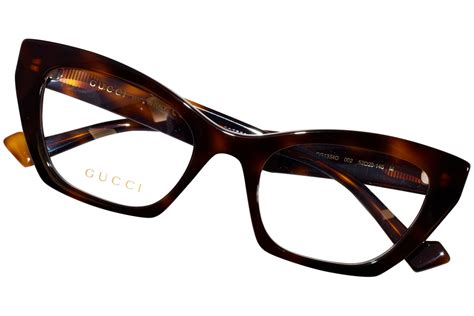 Gucci GG1334O 002 Eyeglasses Women's Havana .